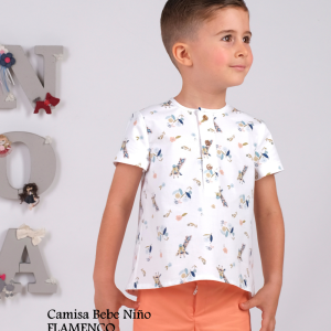 Camisa Bebe Niño Flamenco