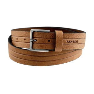 Cinturon de piel Stripes